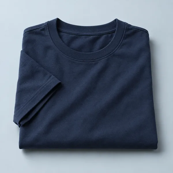 Tricou bleumarin, exemplu de fotografie de produs