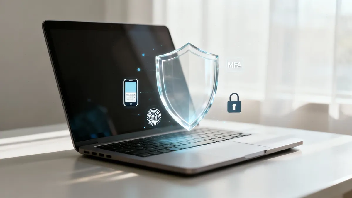 Un scut digital protejând datele unui utilizator